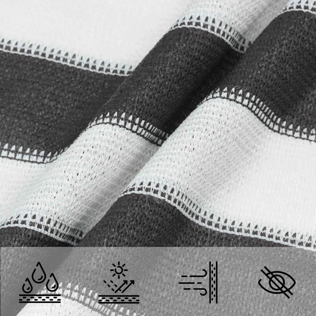 Telo Ombra Antracite e Bianco 2 x 4,5 m HDPE 42032761