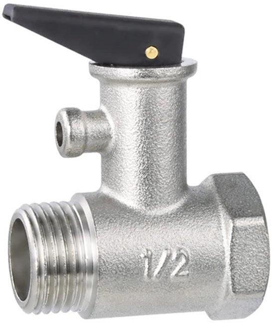 Valvola di sicurezza per acqua calda 1/2" in rame, 7 bar