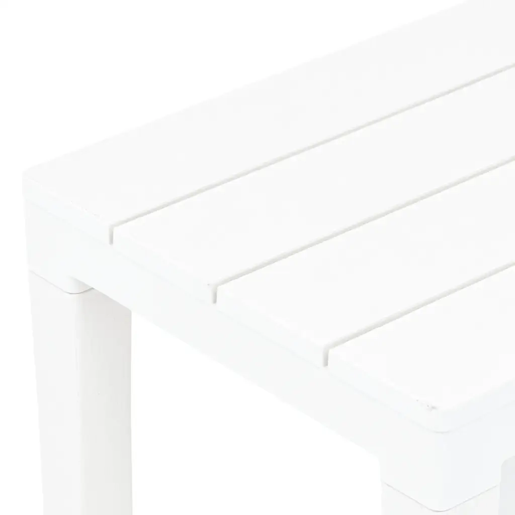 Panchine da Giardino | Panca da Giardino 2 pz Bianco in Plastica