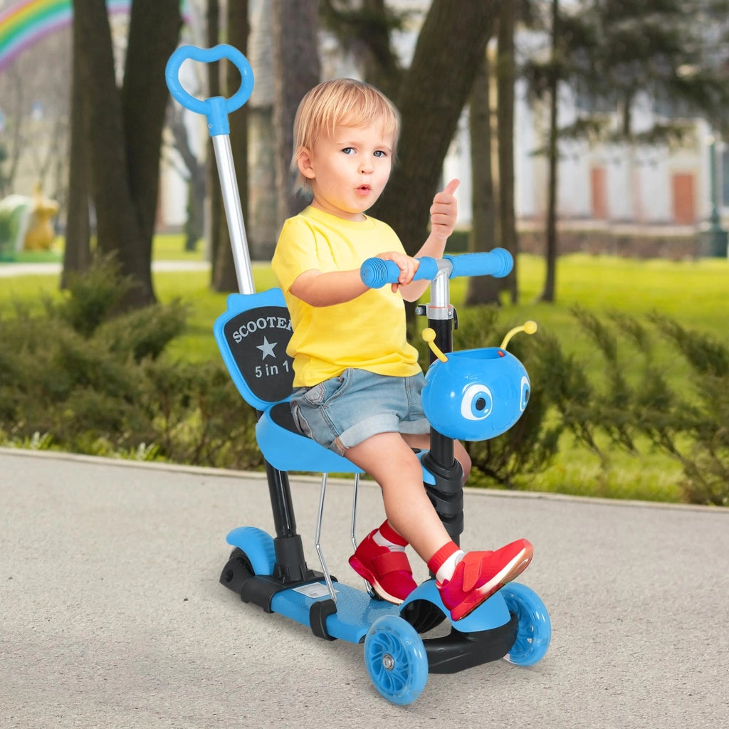 Patinete 3 in 1 per Bambini ¨C Minimal ¨C Blu 62x25x72,5 cm