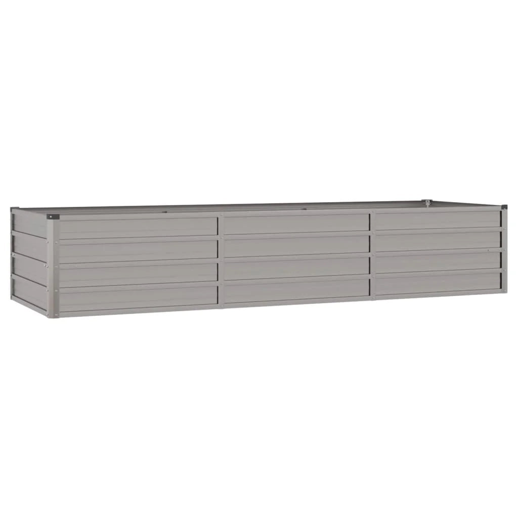 Fioriera rialzata per piante fiori terrazza giardino finitura ruggine 240 x 80 x 45 cm acciaio corten marrone 02_0039868