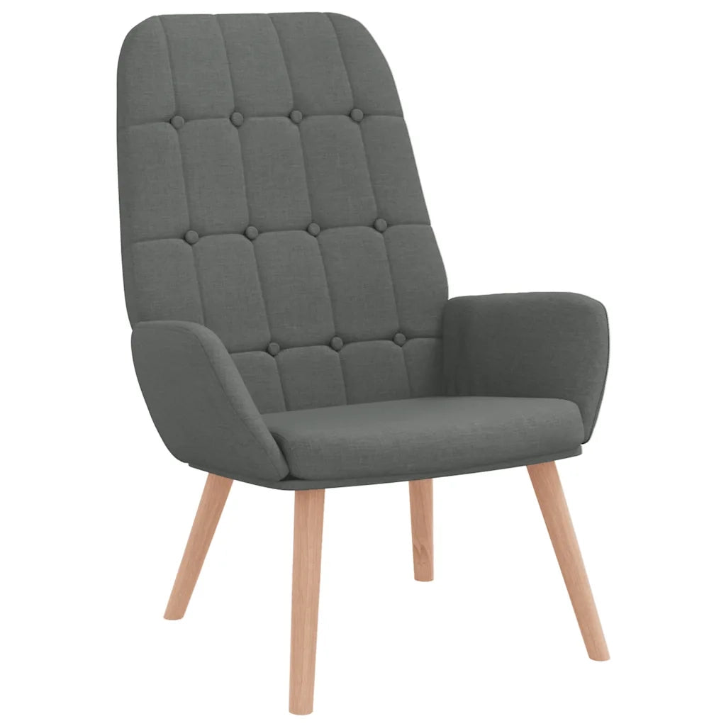 Poltrona | Sedia Relax Grigio Scuro in Tessuto