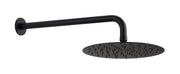 Kit soffione Ø250 con braccio 350 mm total black Testori