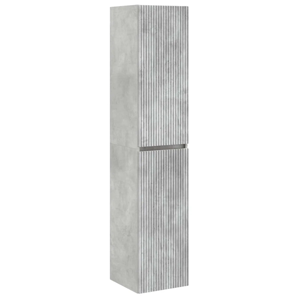 Set di mobili per il bagno 6 pz Grigio Cemento 3407234