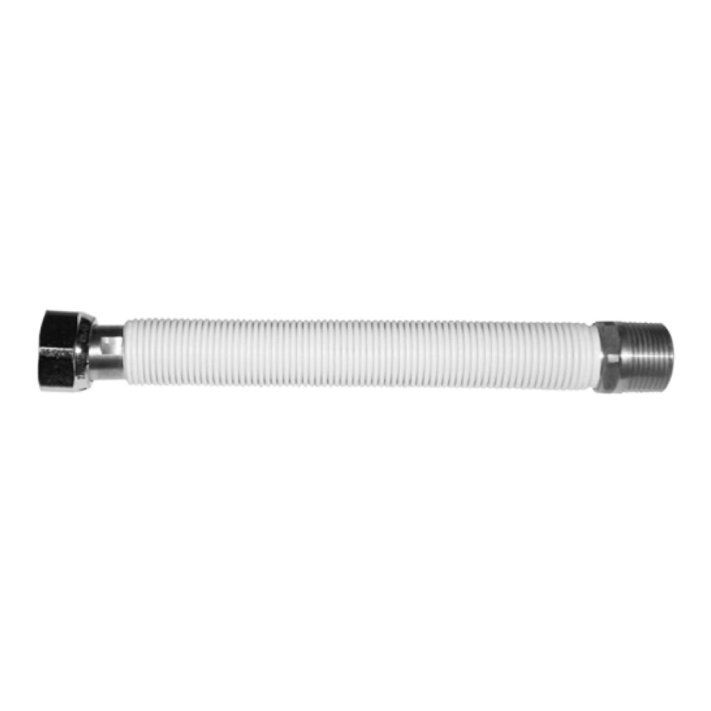FLESSIBILE IN ACCIAIO RIVESTITO PER ACQUA MASCHIO/FEMMINA - M.F. 1/2  MM 220-420  - FLA