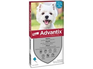 ANTIPARASSITARIO ADVANTIX PER CANI DA KG.4 A KG.10  in conf. da 6 pipette SPOTON    ADVANTIX