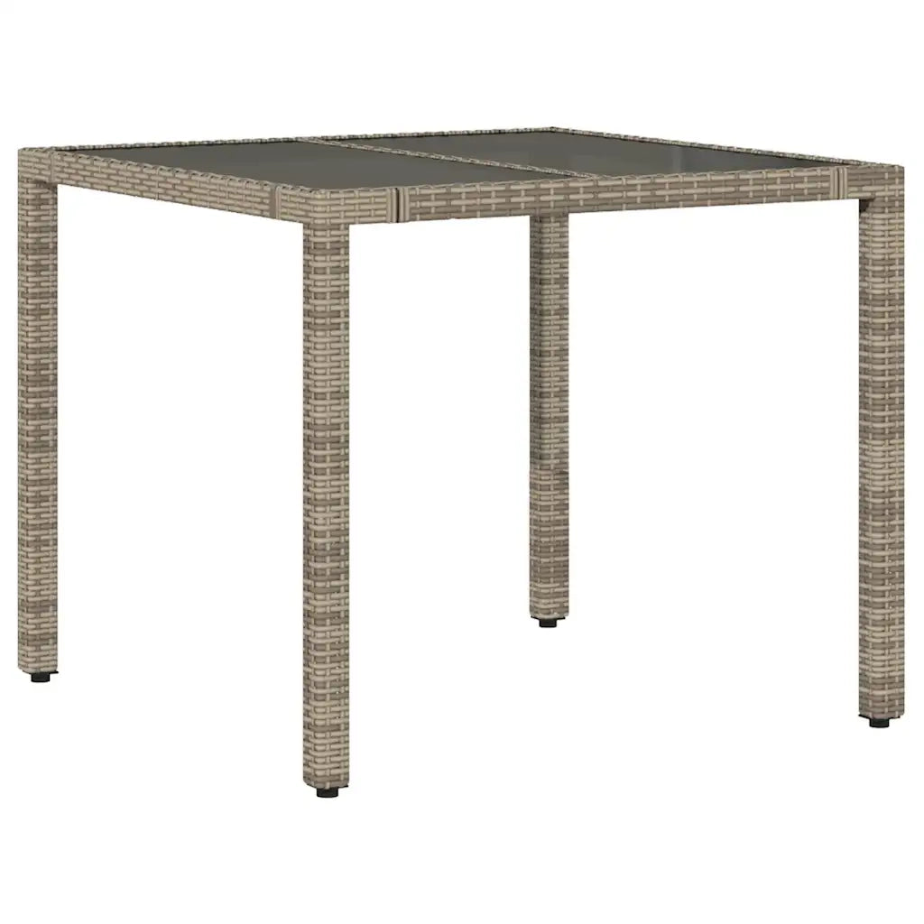 Set Bistrò da Giardino 5 pz con Cuscini in Polyrattan Grigio 3277166
