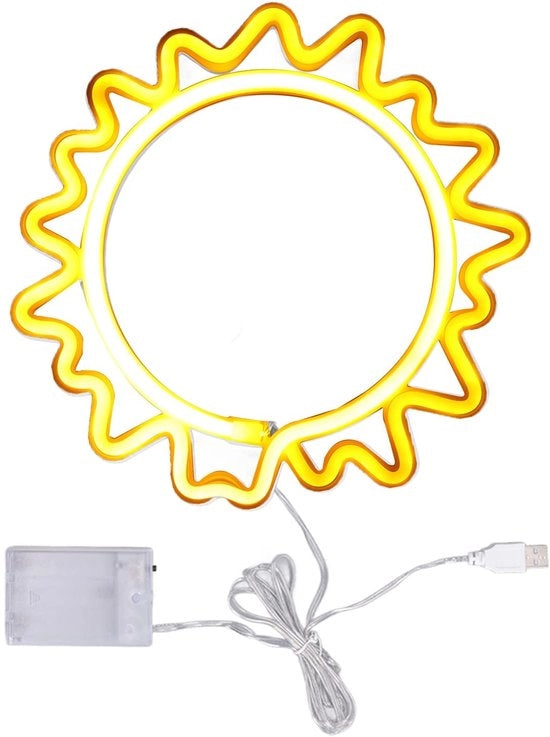 Lampada LED a LED a neon per esterno - Lampada da parete - Lampada da appendere - Lampada da notte per decorazione - Materiale ABS/PVC sicuro - Luce neonica