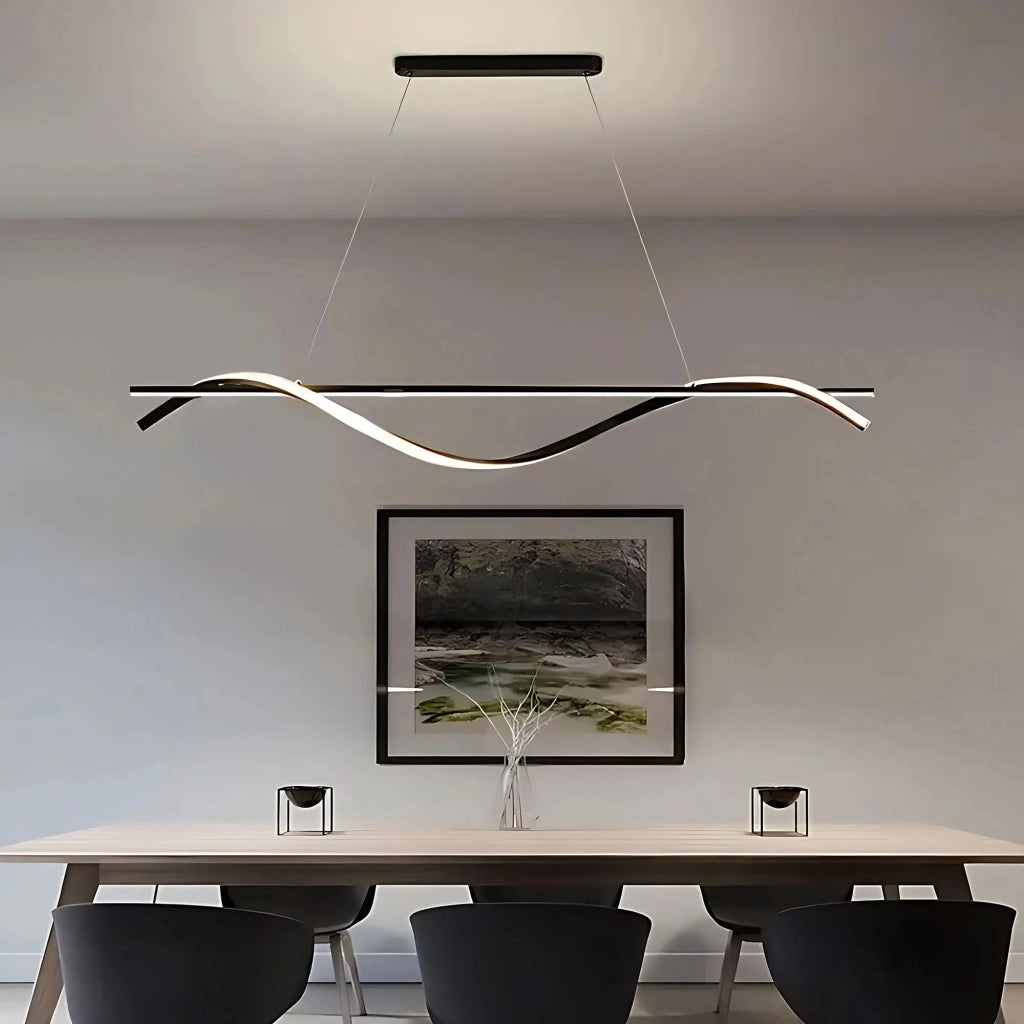 Lampada A Sospensione Lhj019-cp 120 Cm Nero