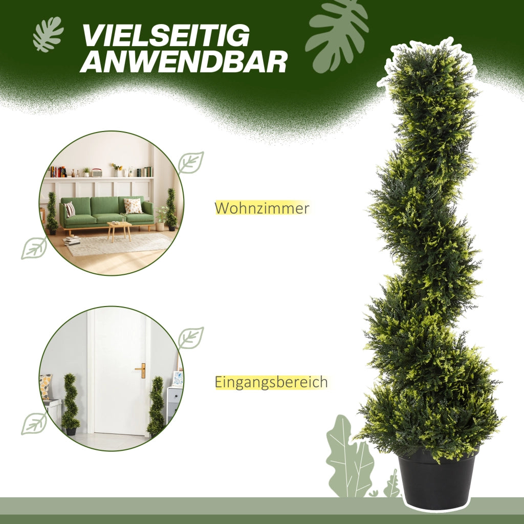 Pianta Spiralata Artificiale ¨C Minimal ¨C 90 cm Verde