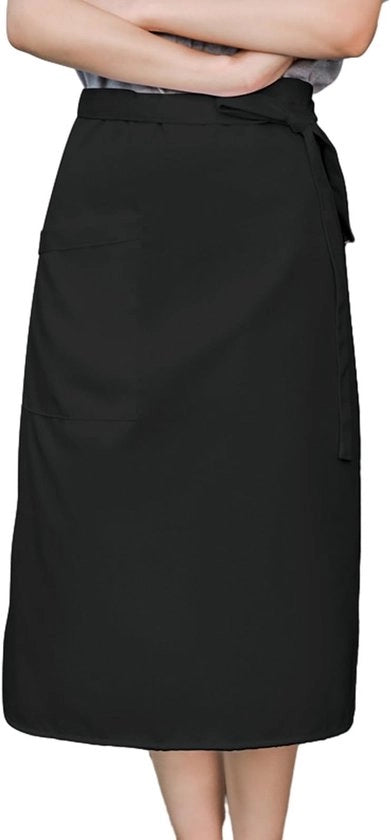 Cucina unisex, 68 x 70 cm, impermeabile, con tasche, cintura regolabile, schort da cucina, per chef, ristorante, bar