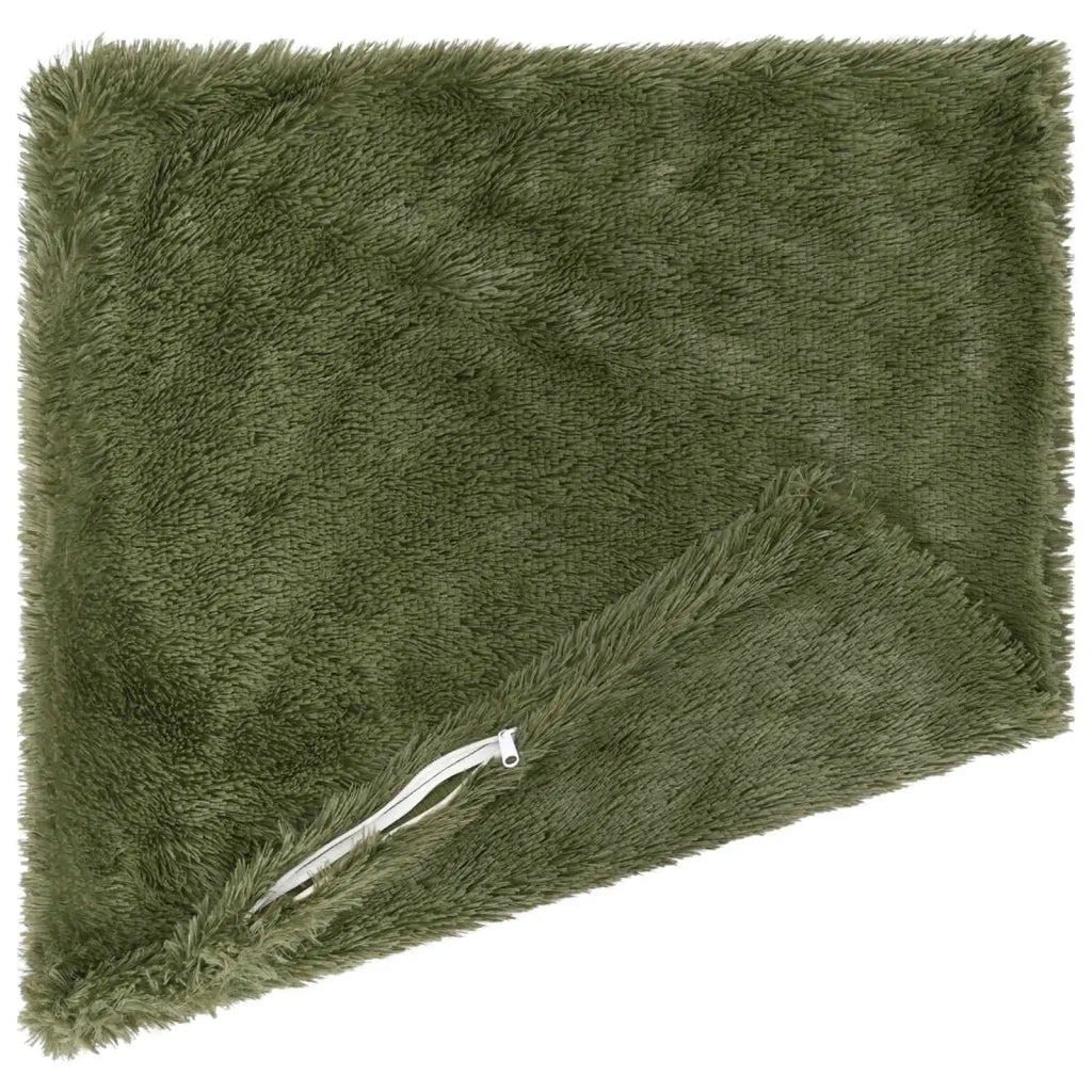 Cuscino con cuscino HEERLEN 2 pz Verde Fleece PV 928614