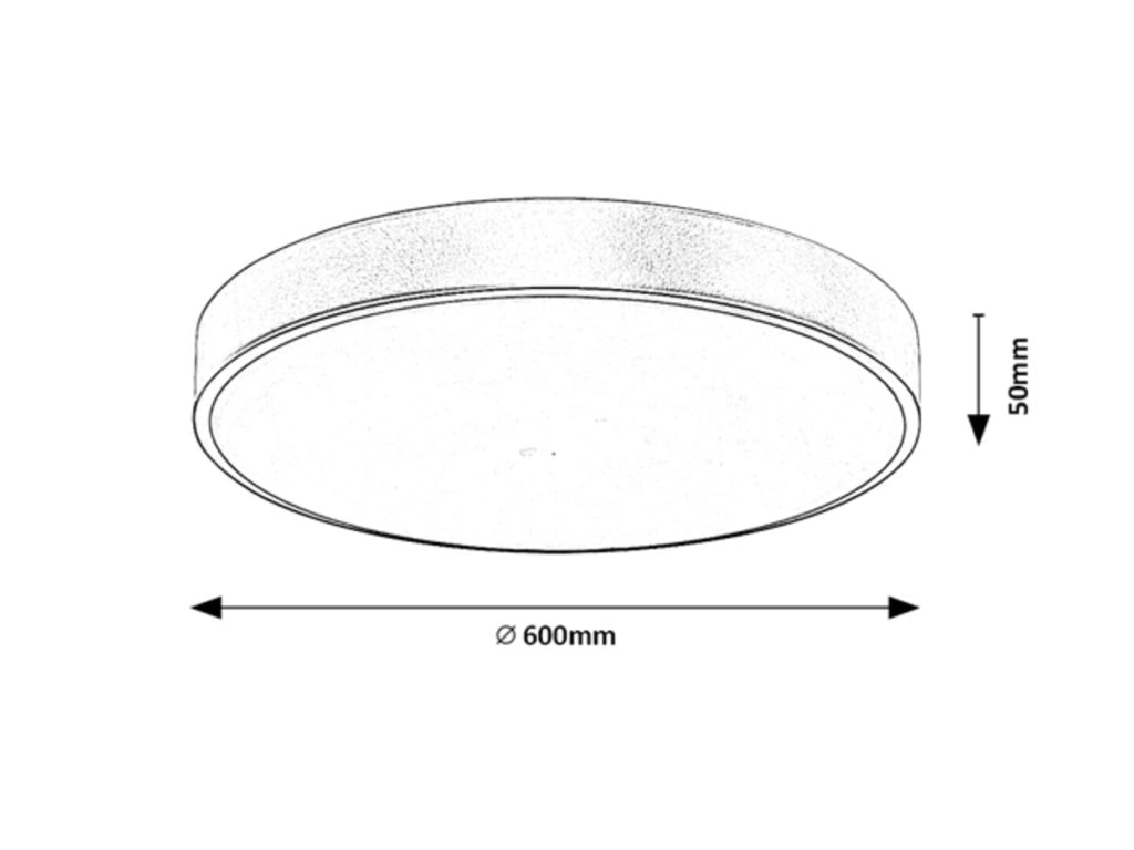 Plafoniera LED Rabalux Tesia 60cm 60W oro telecomando