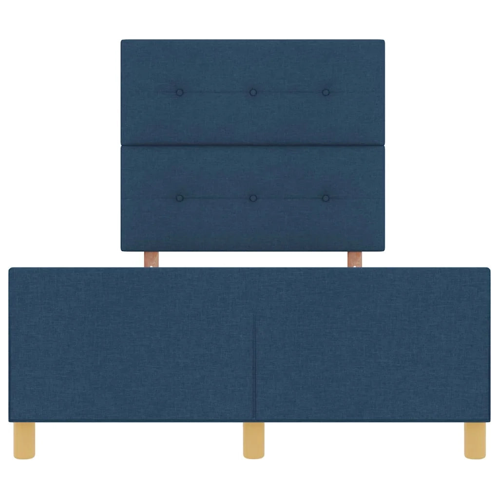 Struttura del letto con testiera Blu 120 x 190 cm Tessuto 3344717