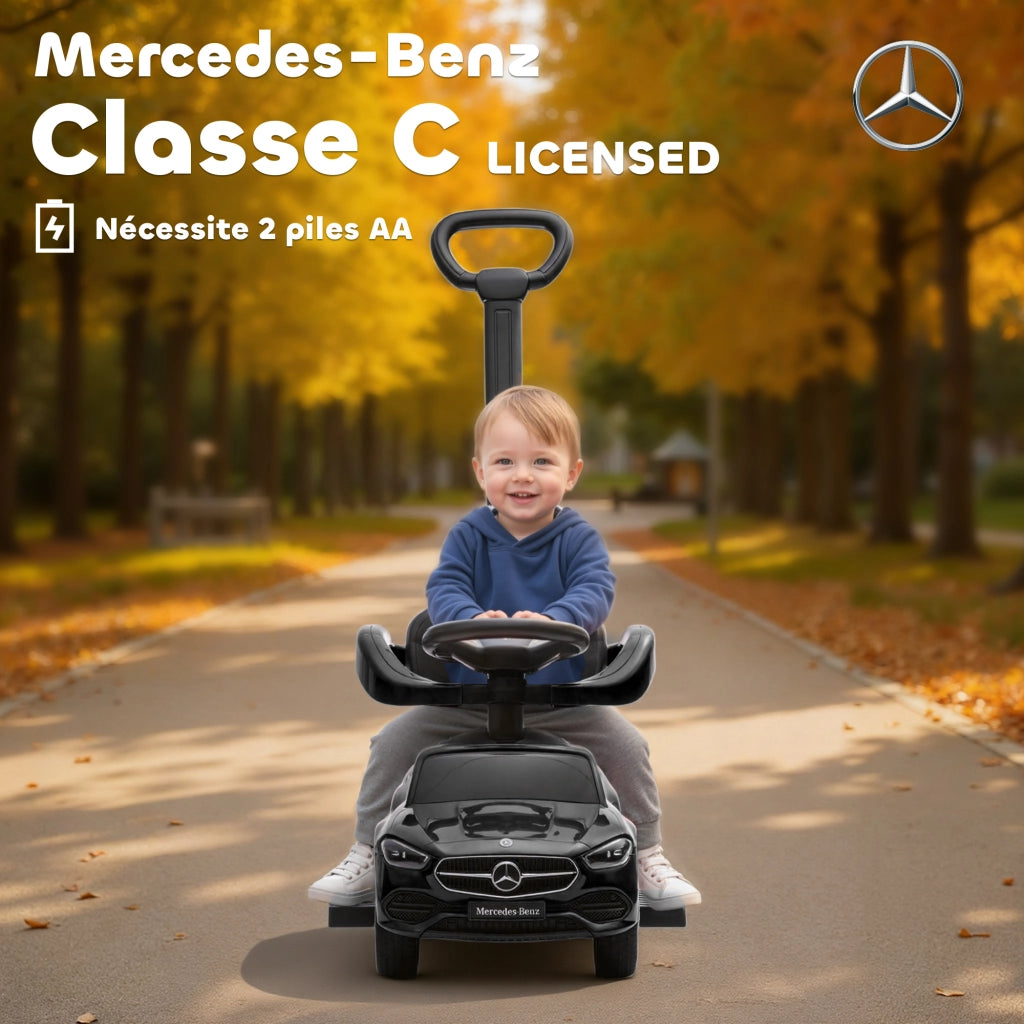 Portagiochi per Bambini Mercedes-Benz ¨C zephmum ¨C Nero 91x40x83 cm