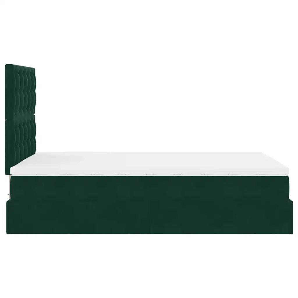 Struttura Letto Pouf con Materassi 120x190 cm Velluto 3313604