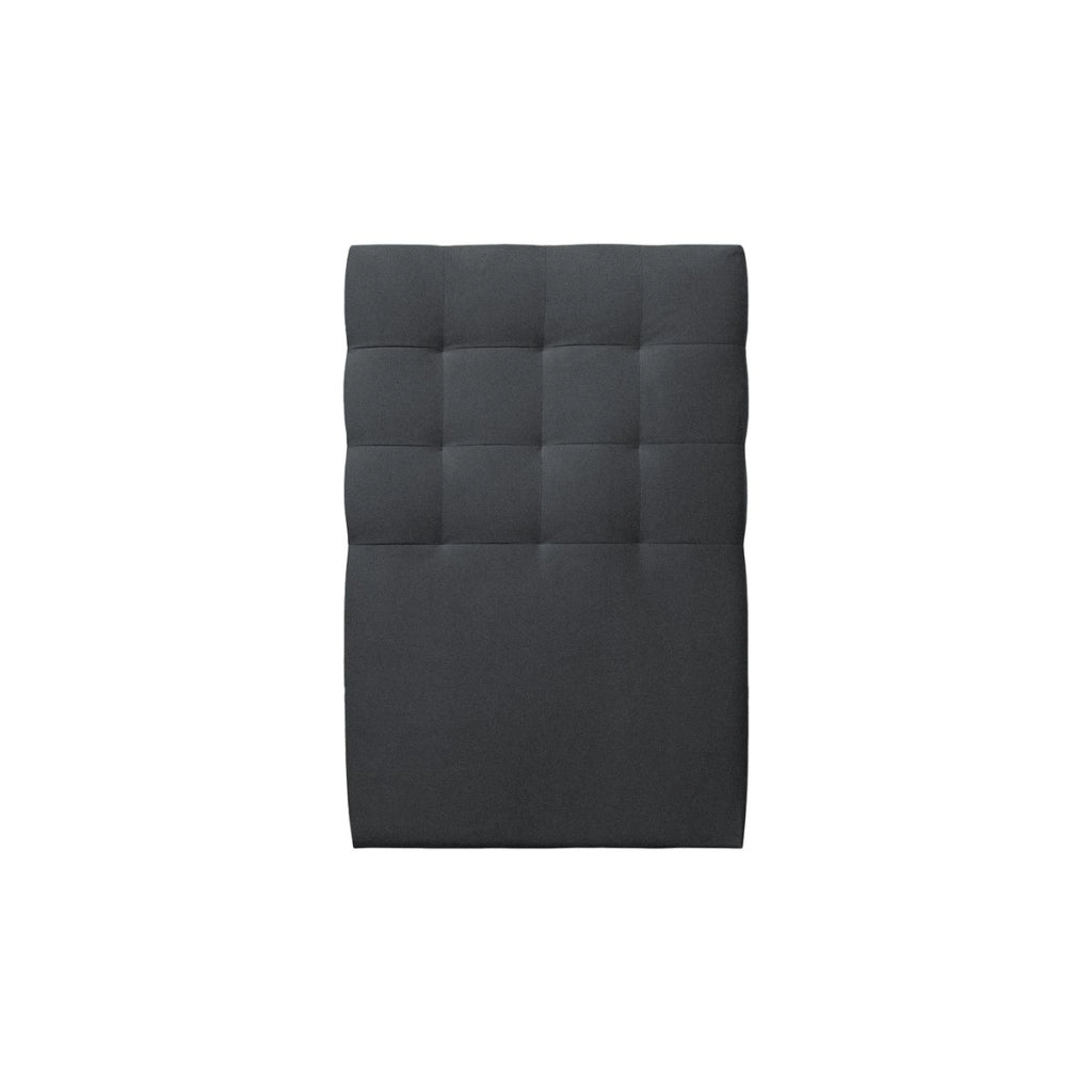 Letto 90x200 cm con testata imbottita - Tessuto velluto