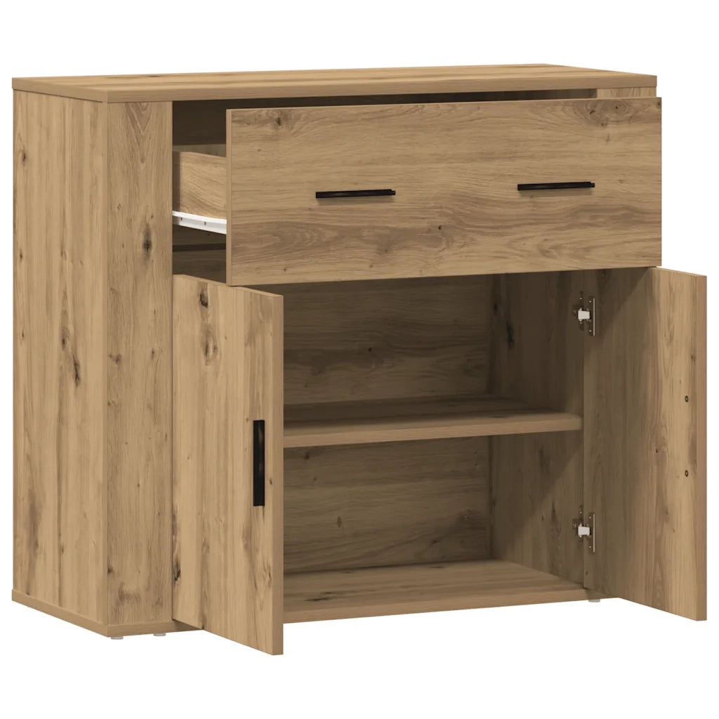 Credenza Rovere Artigianale 80x33x70 cm in Truciolato 857076