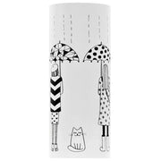 Porta Ombrelli con Disegni di Ragazze in Acciaio Bianco CFW5250570