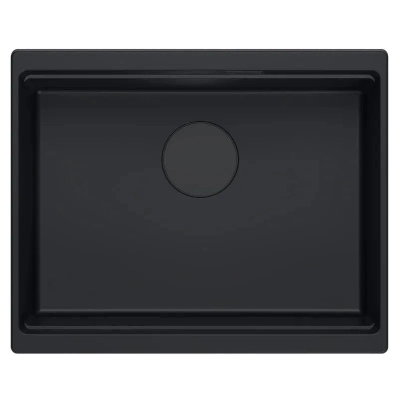 Lavello In Granito Logan 100 Black Tappo oro