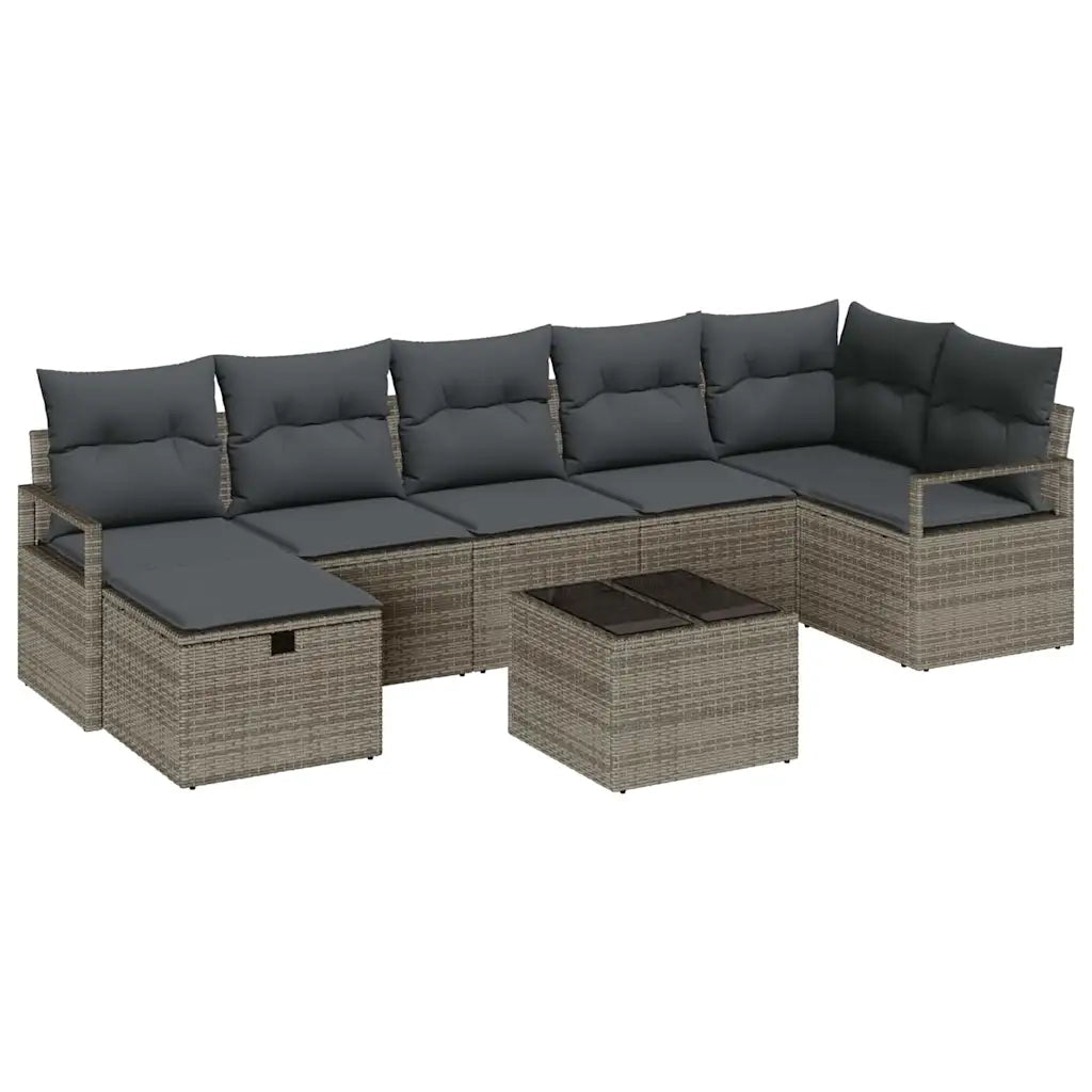 Set di divani con cuscino 4 pcs polyrattan
