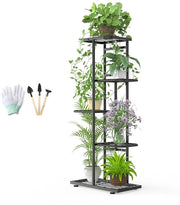 Stand per fiori stabile - carico elevato - nero - con gambe regolabili