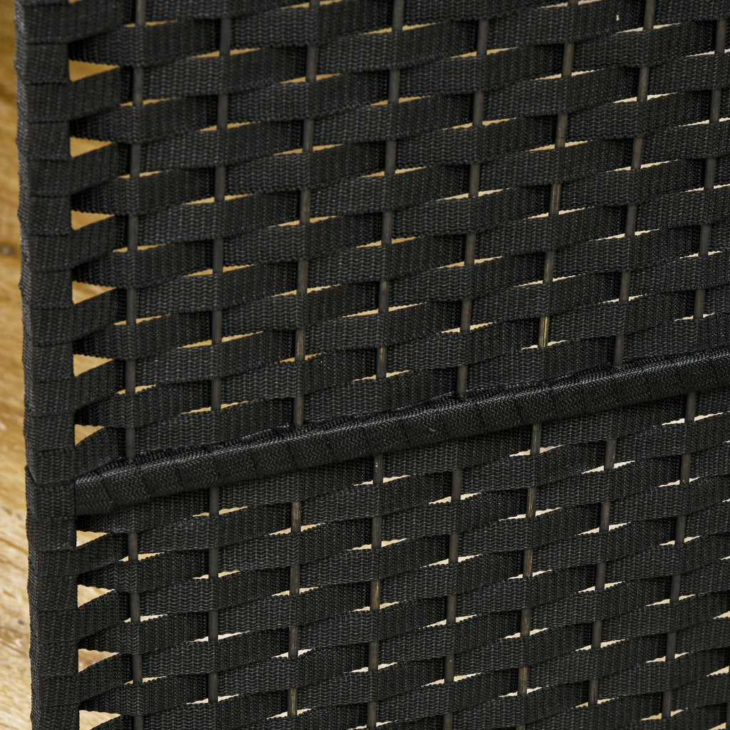 Biombo Separatore 4 Pannelli ¨C Minimal ¨C 160x170 cm Nero