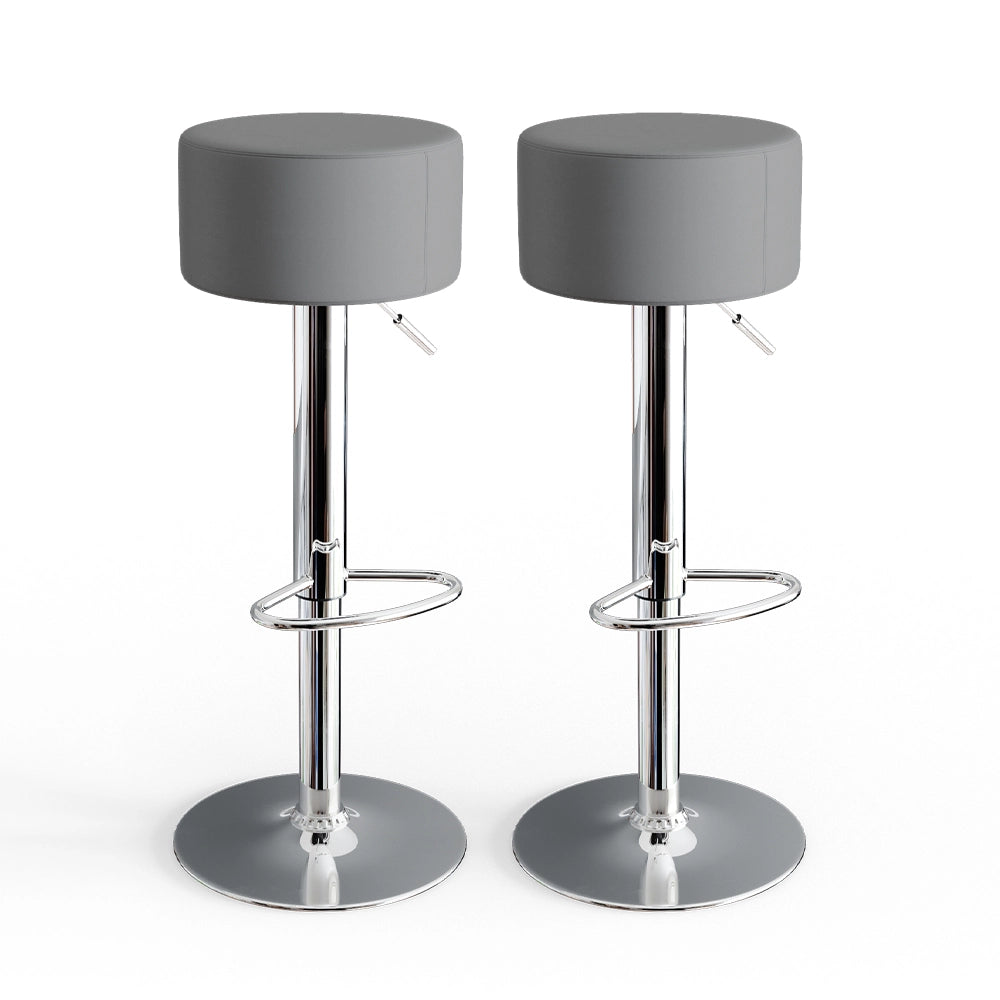 Vicco Set di 2 sgabelli da bar Grigio 33 x 92 cm 2 parti