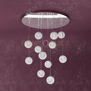 WILLOW SOSPENSIONE 12 LUCI DECORO GOMITOLO 1098-S12-GO