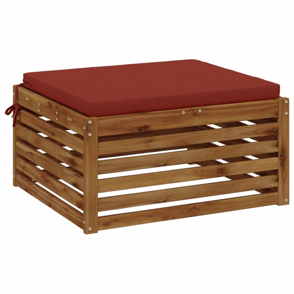 Cuscino per Sedia in Unico Pezzo SOEST 100% Poliestere Rosso 945007