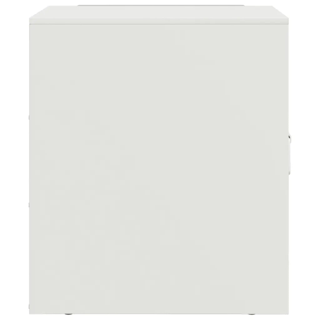 Comodini 2 pz Bianchi 34,5x39x44 cm in Acciaio 841618