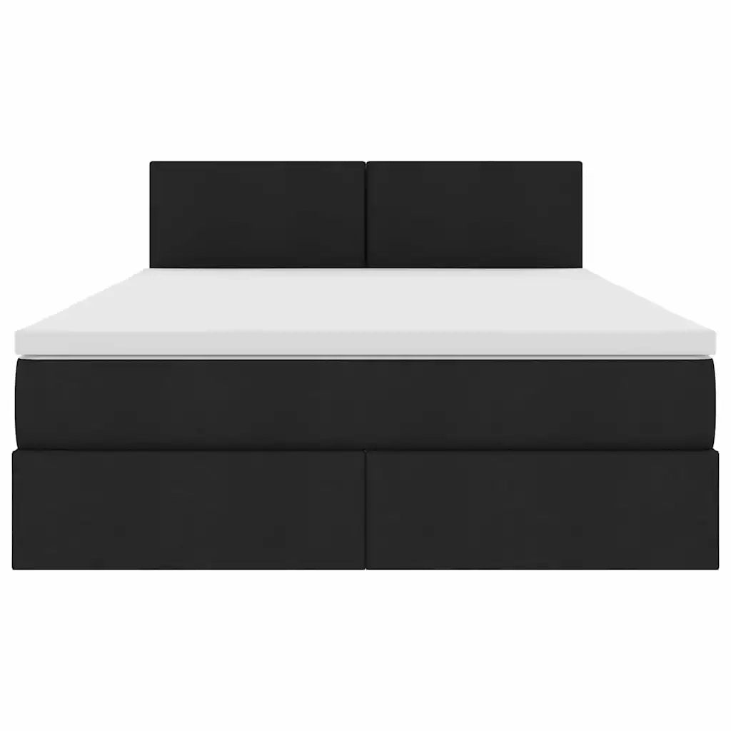 Letto con contenitore e materasso Nero 140 x 200 cm 3370451