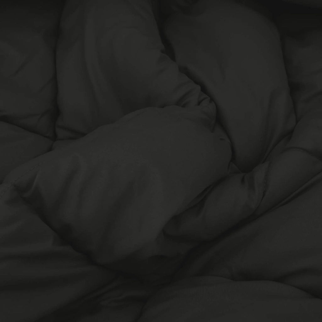 Piumone | Duvet Estivo Nero 200 x 200 cm Microfibra