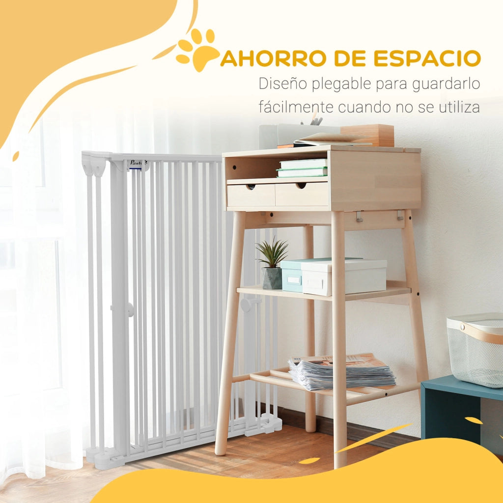 Recinto per Cani Pieghevole ¨C Minimal ¨C 206x90 cm Bianco