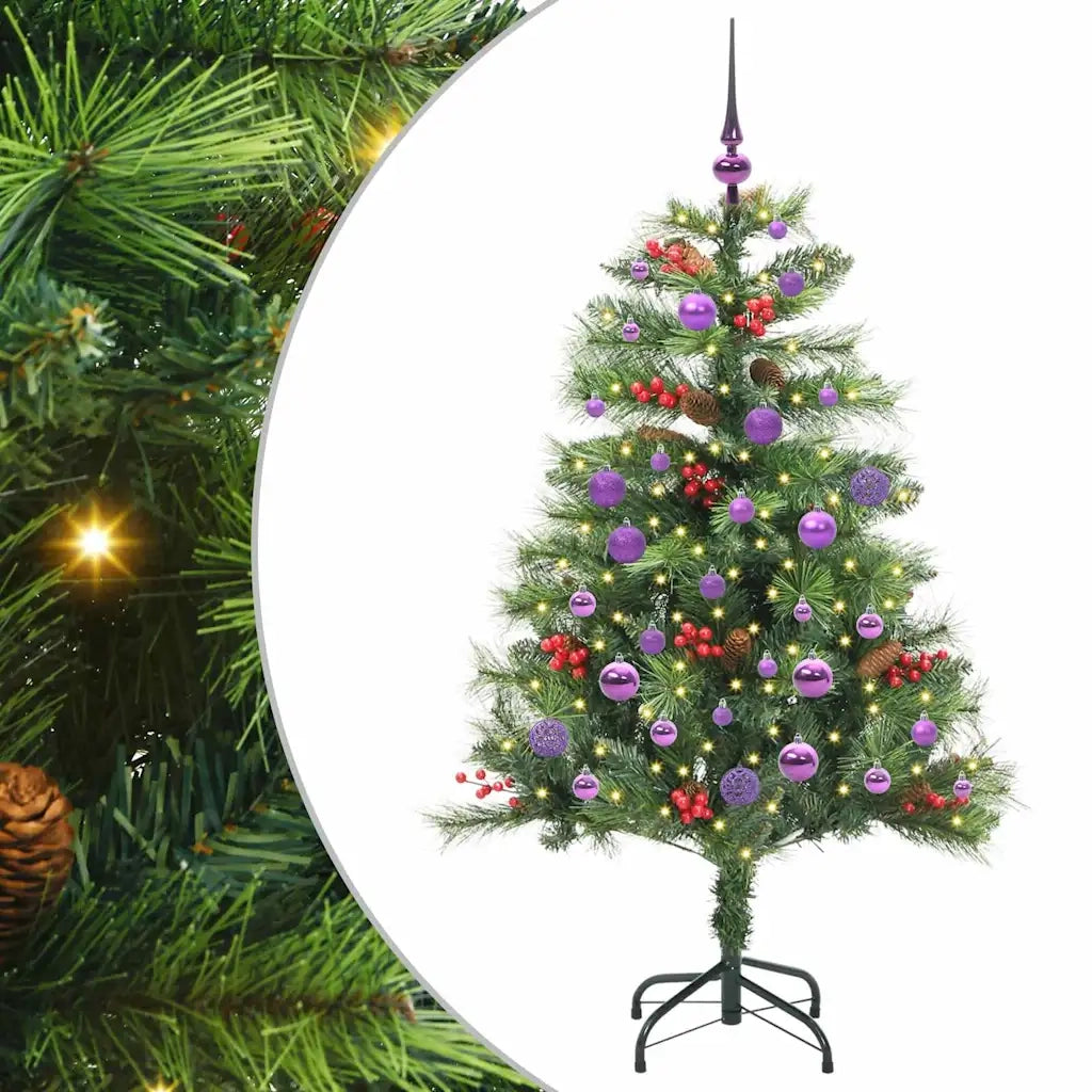 Albero di Natale artificiale Verde 150 cm PVC e Metallo 3395131