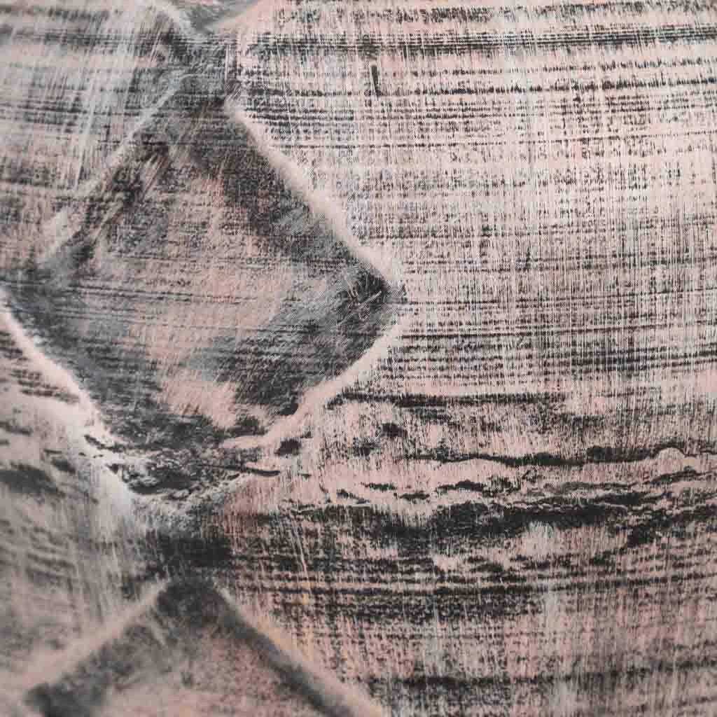 Vaso in metallo ramato 30,5x30,5x50,5h