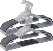 Hangers per abbigliamento con presa anti-slip - 50 pezzi - Grigio