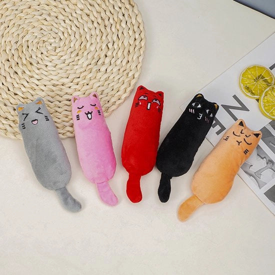 5 pezzi di giocattolo per gatti, erba gatto peluche asciugata, giocattolo per gatti in erba gatto peluche asciugata (per gatti), cuscini di peluche super morbidi, giocattolo interattivo per gatti