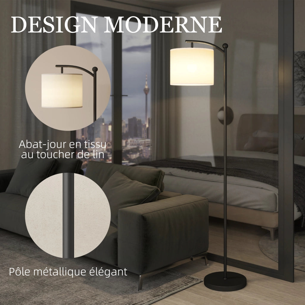 Lampada da terra regolabile ¨C Minimal ¨C nero 160 cm