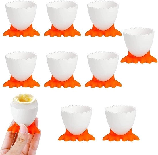 Set di uova in plastica per bambini - 9 pezzi - per uova cotte leggermente