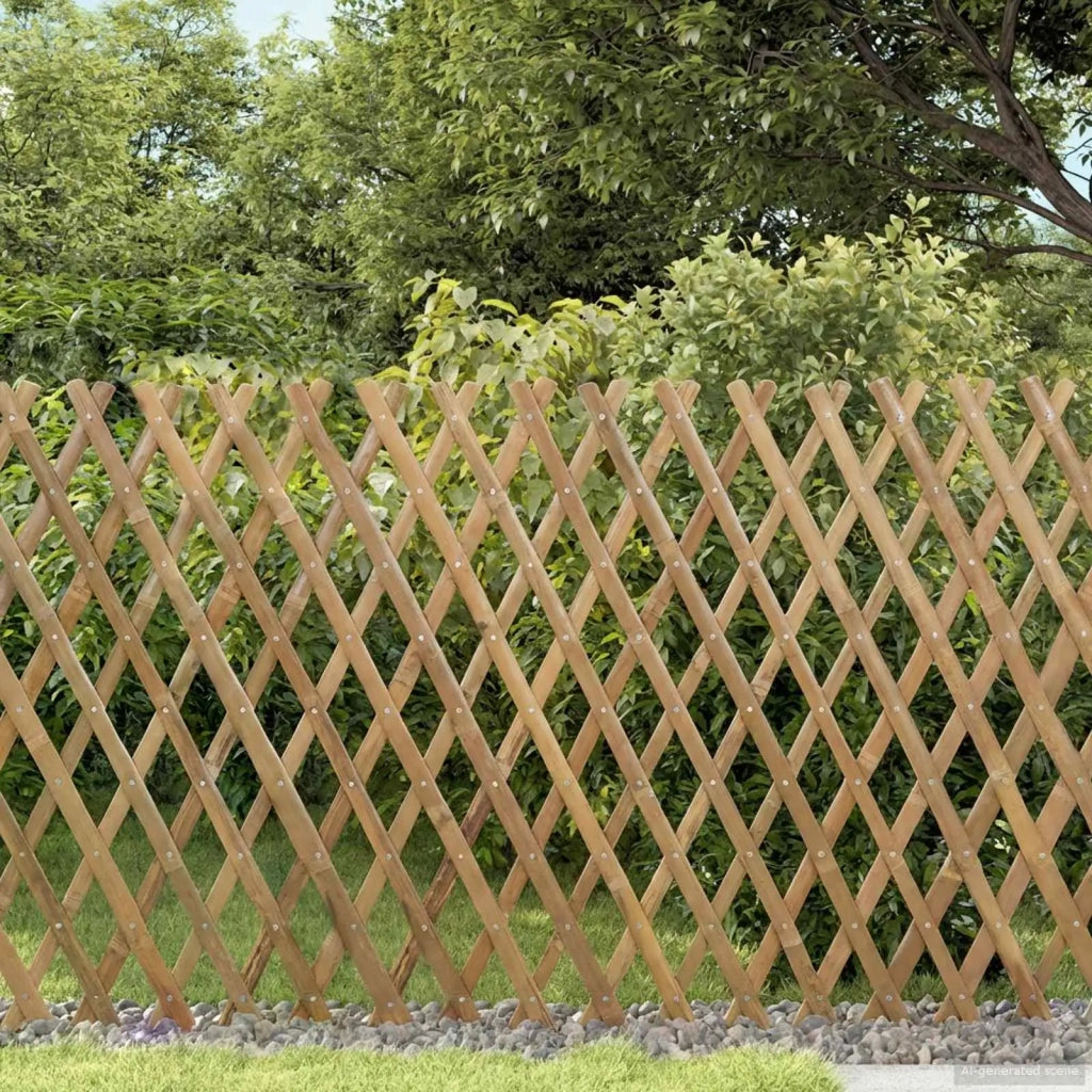 Recinto Trellis Espandibile 2 pcs Marrone Chiaro 100 x 105 cm 42028067