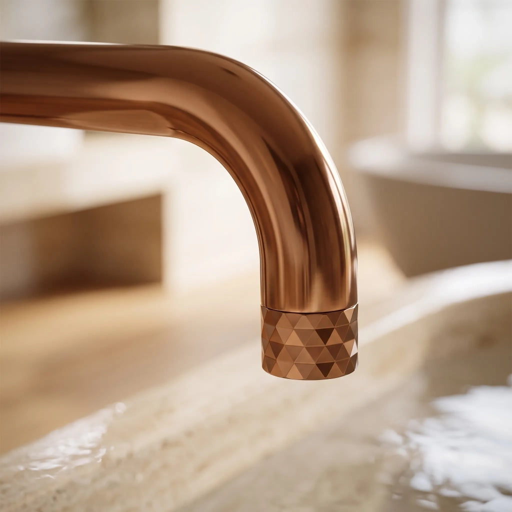 Rubinetto Indipendente Rea Lungo Diamond Copper