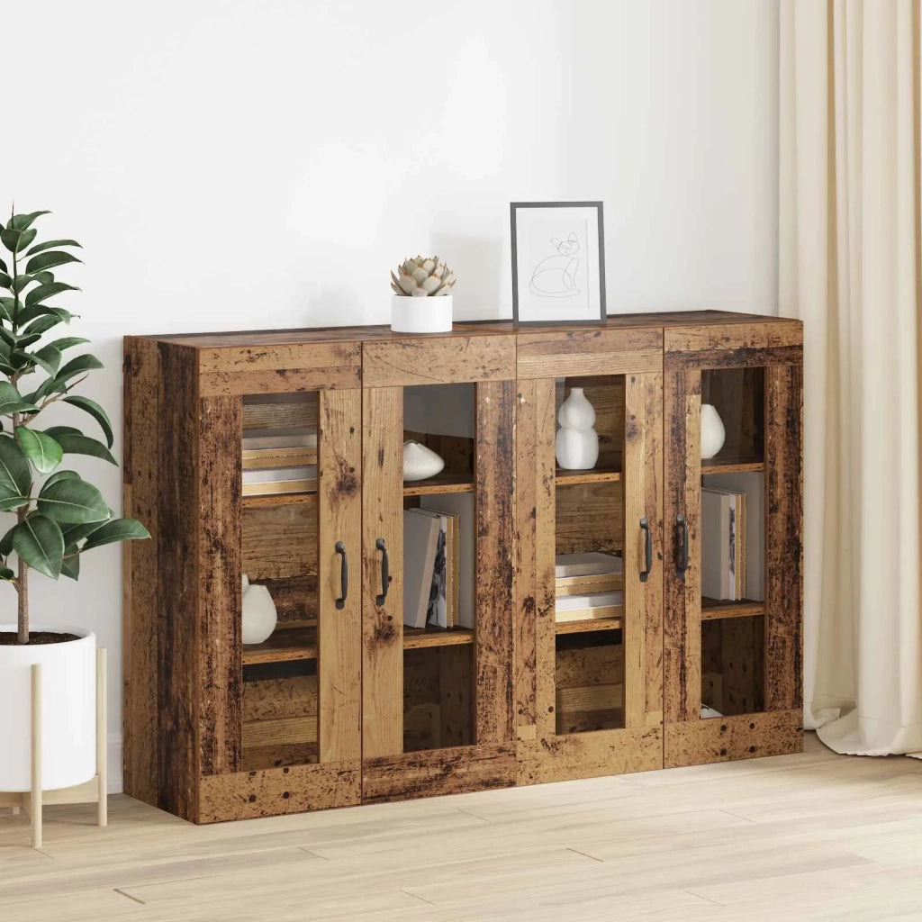 Armadi da Muro 2 pcs Legno vecchio 69,5 x 34 x 90 cm 3394536