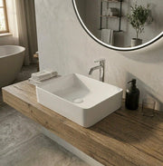 Lavabo appoggio 55x39 cm LA50 Bianco