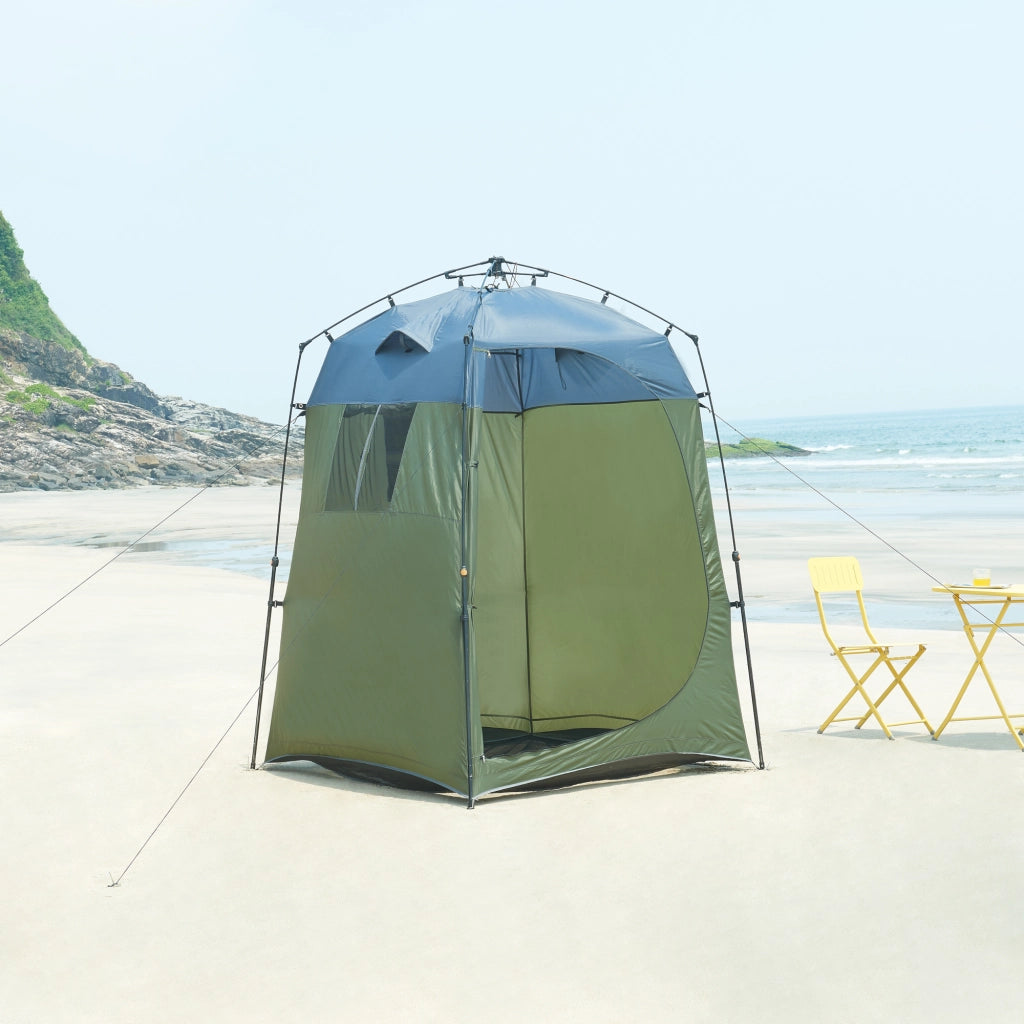 Tenda da Doccia Ayas per Campeggio - Verde / Grigio pro.tec