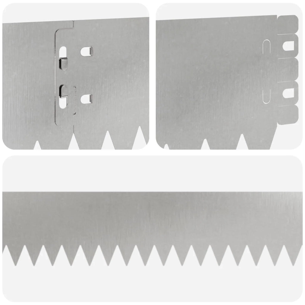 Bordura per Prato 20 pcs 103 x 10 cm Acciaio Argento 8008437