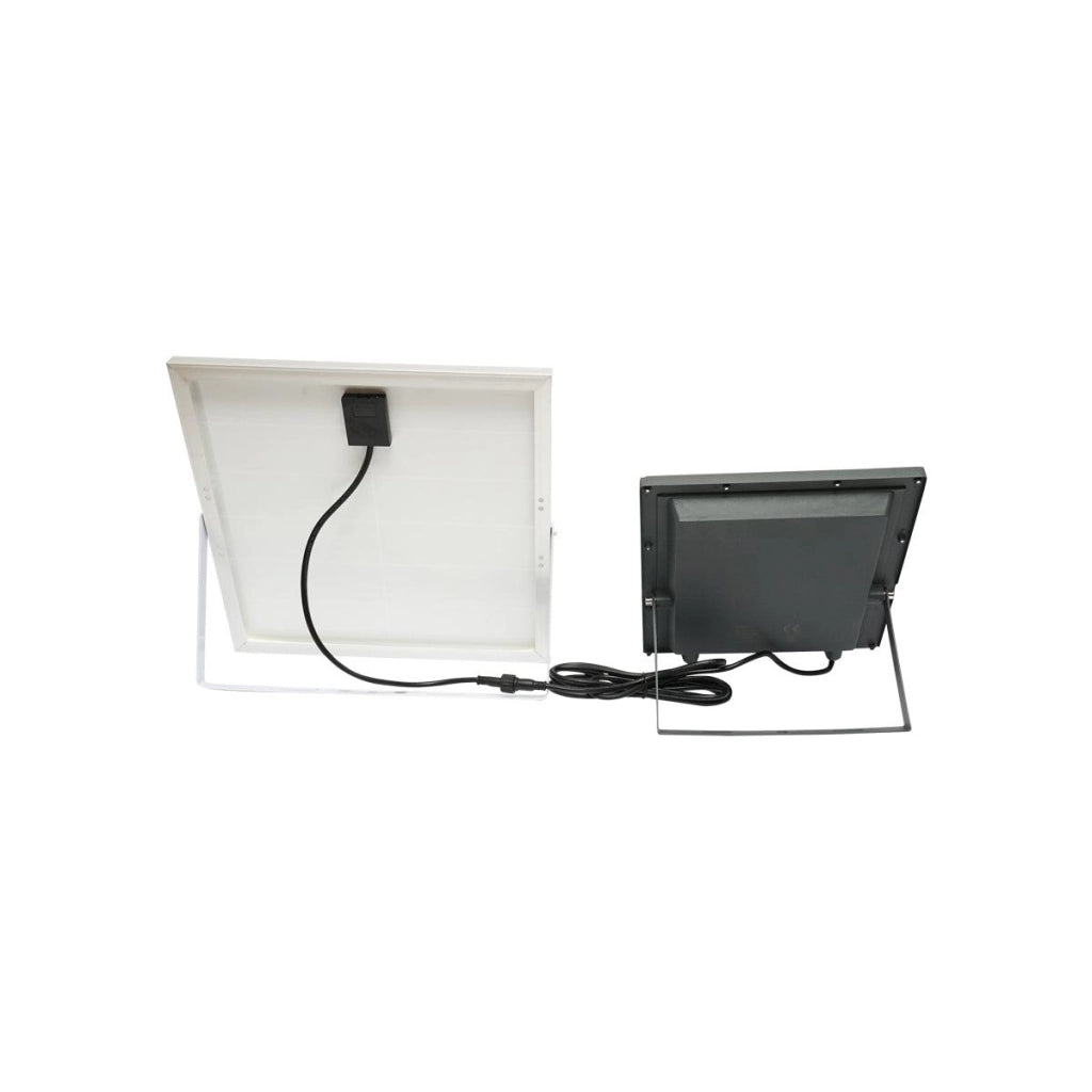 Proiettore led da 200w con pannello solare da 20W, batteria e telecomando
