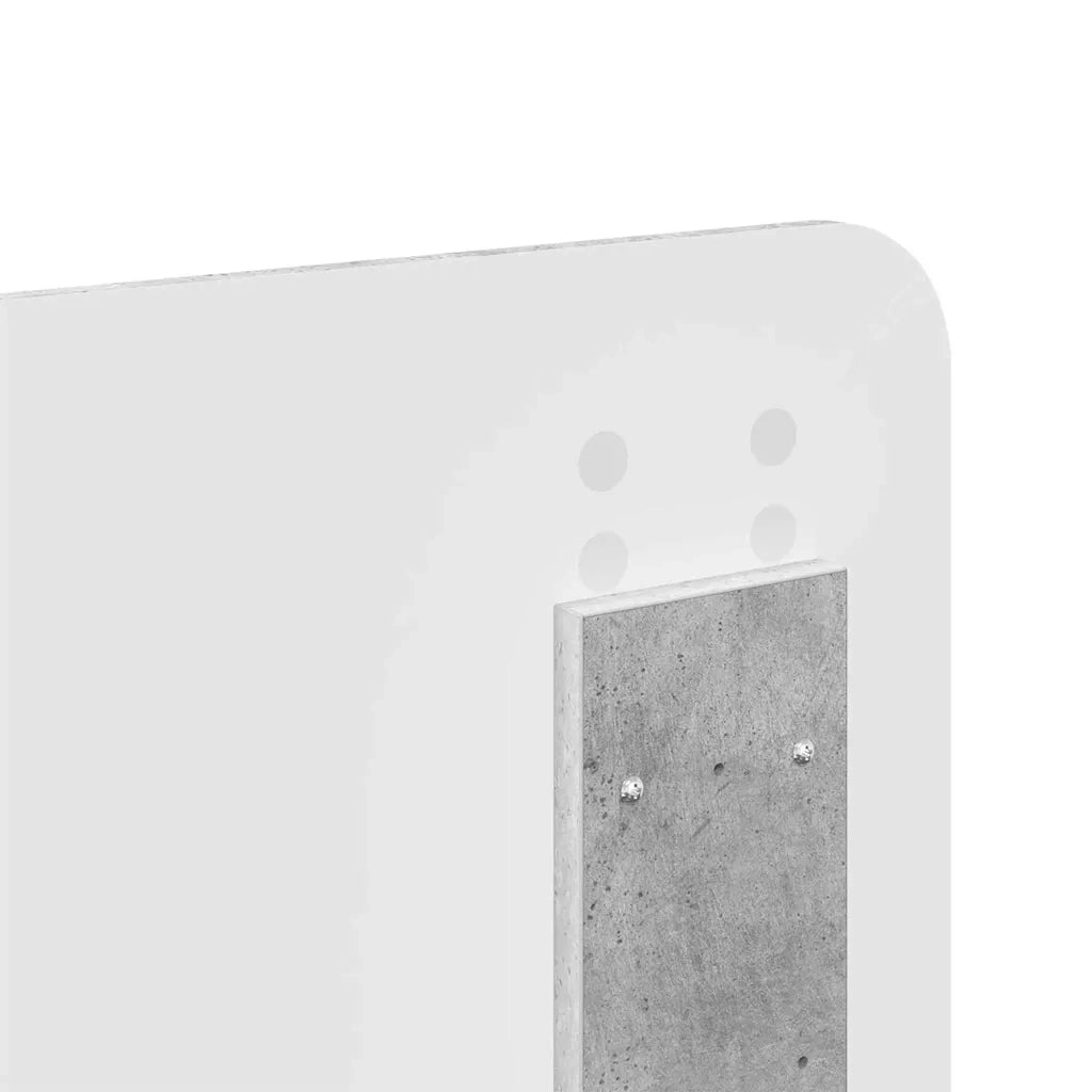 Testiera-Testata-Testiera Decorativa Grigio cemento 200 cm Legno multistrato 550912