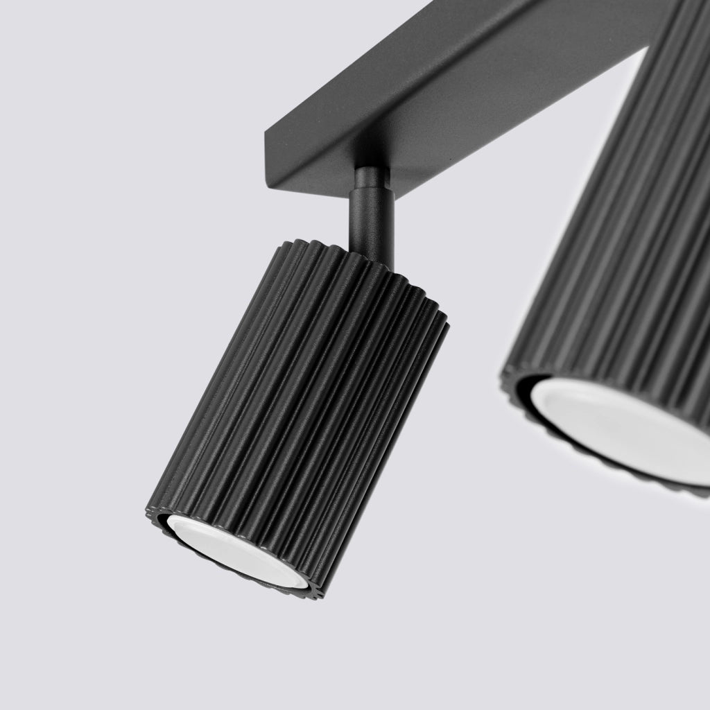Lampada a soffitto KARBON 3L nero