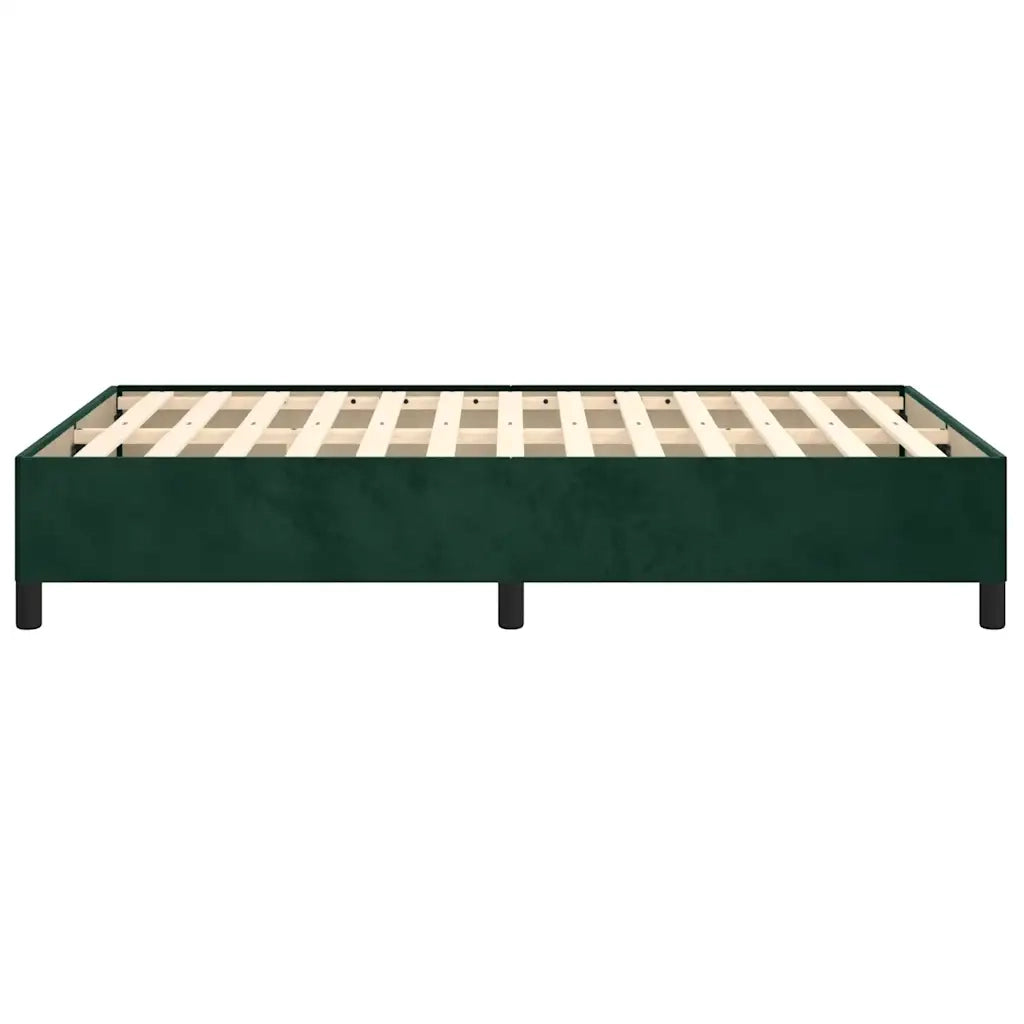 Giroletto senza Materasso Verde Scuro 120x200 cm in Velluto 347315